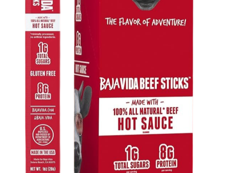 100% All-Natural Beef Jerky - Hot Sauce (16 Sticks) on Sale