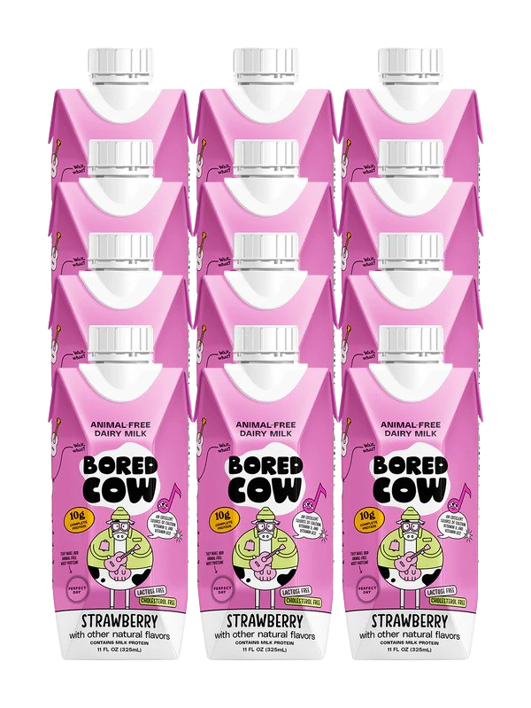 Animal-Free Dairy Strawberry Milk (12 Pack) Sale