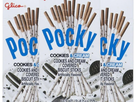 Pocky - Cookies and Cream (3 Pack) Fashion