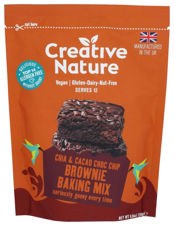 Chia & Cacao Chocolate Chip Brownie Baking Mix Supply