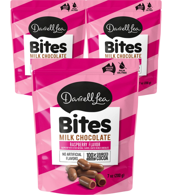 Milk Chocolate Raspberry Licorice Bites (3 Pack) For Discount