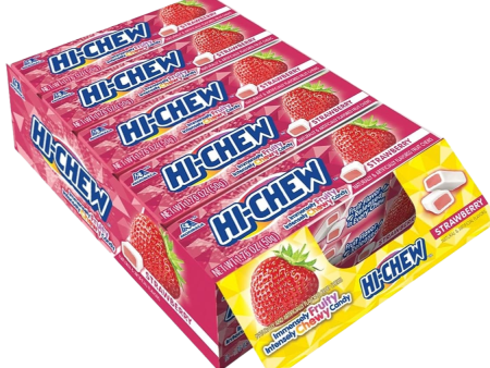 Hi-Chew Strawberry Fruit Candy (15 Pack) Supply