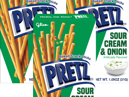 Pretz - Sour Cream and Onion Pretzels (3 Pack) For Discount