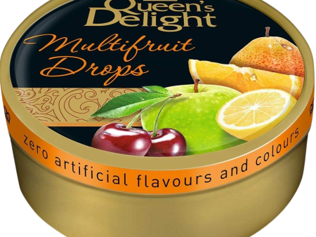 Queen s Delight Multifruit Hard Candy Drops in Tin Online Hot Sale