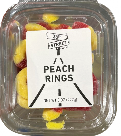 Peach Rings Gummy Tub Candy Sale