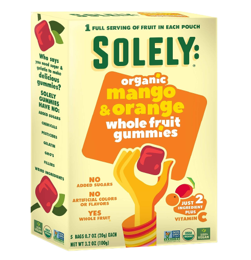 Organic Whole Fruit Gummies Mango & Orange Online Sale