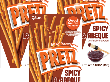 Pretz: Spicy Barbecue Pretzels (3 Pack) Supply