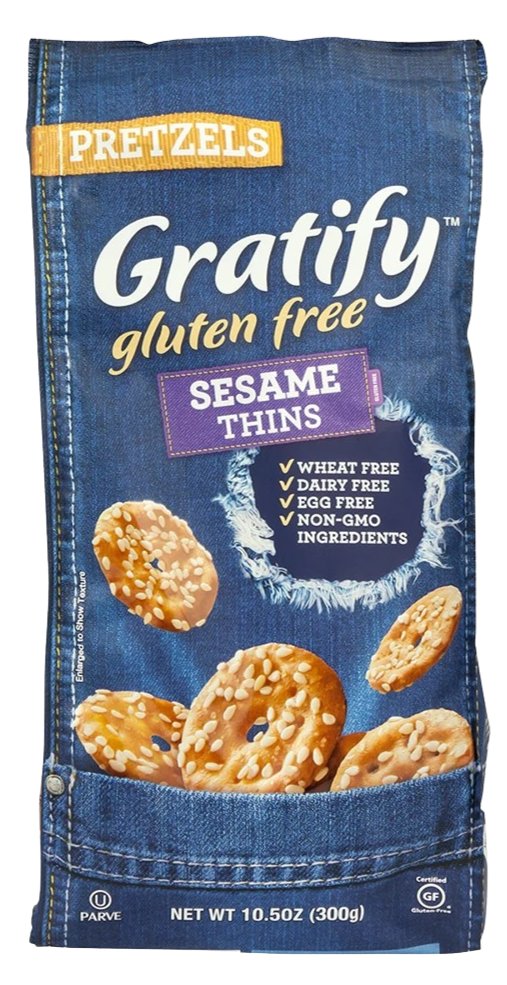 Gluten Free Sesame Thin Pretzel Online now