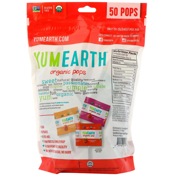 Organic Pops Assorted Flavors (40 CT) For Sale