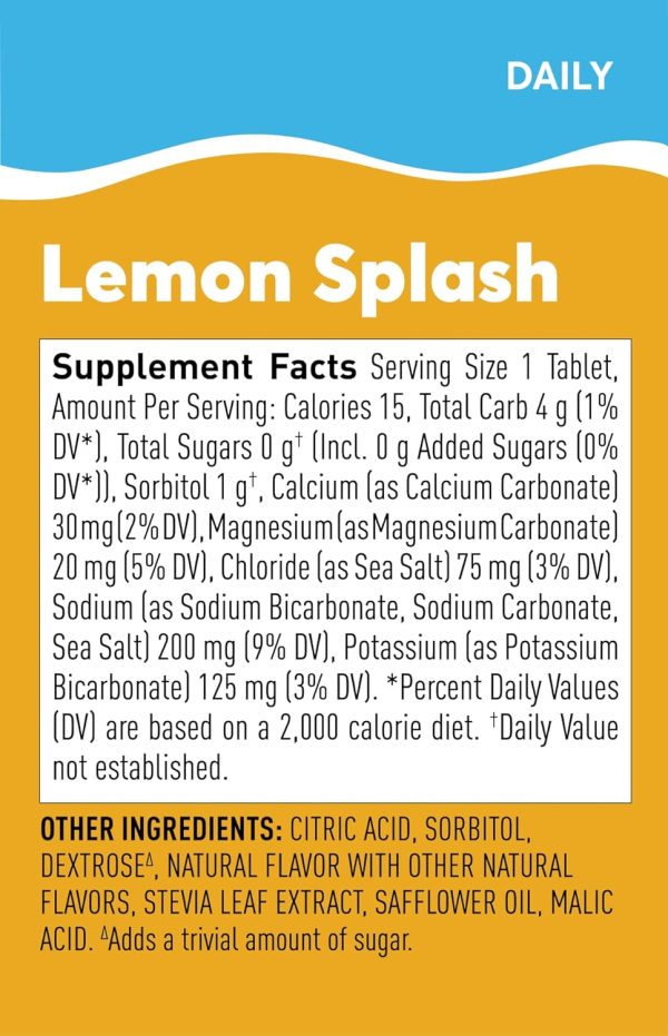 Lemon Splash Daily Hydration Tablet (8 Pack) Hot on Sale